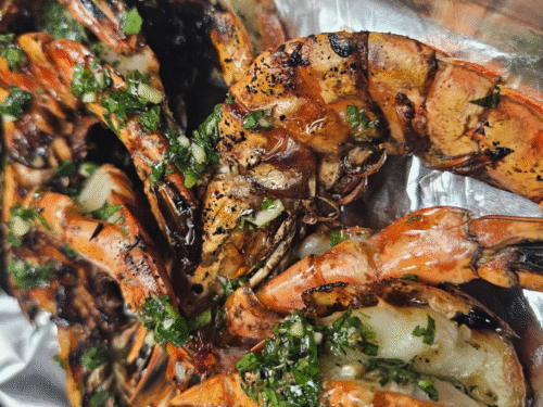 Grilled Prawns with Chimichurri