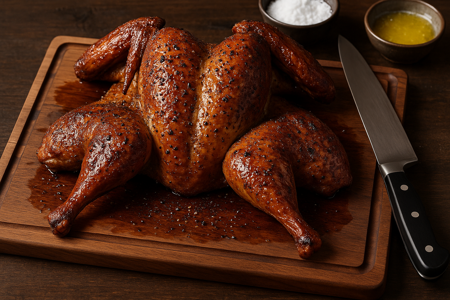 Spatchcocked Smoked Turkey