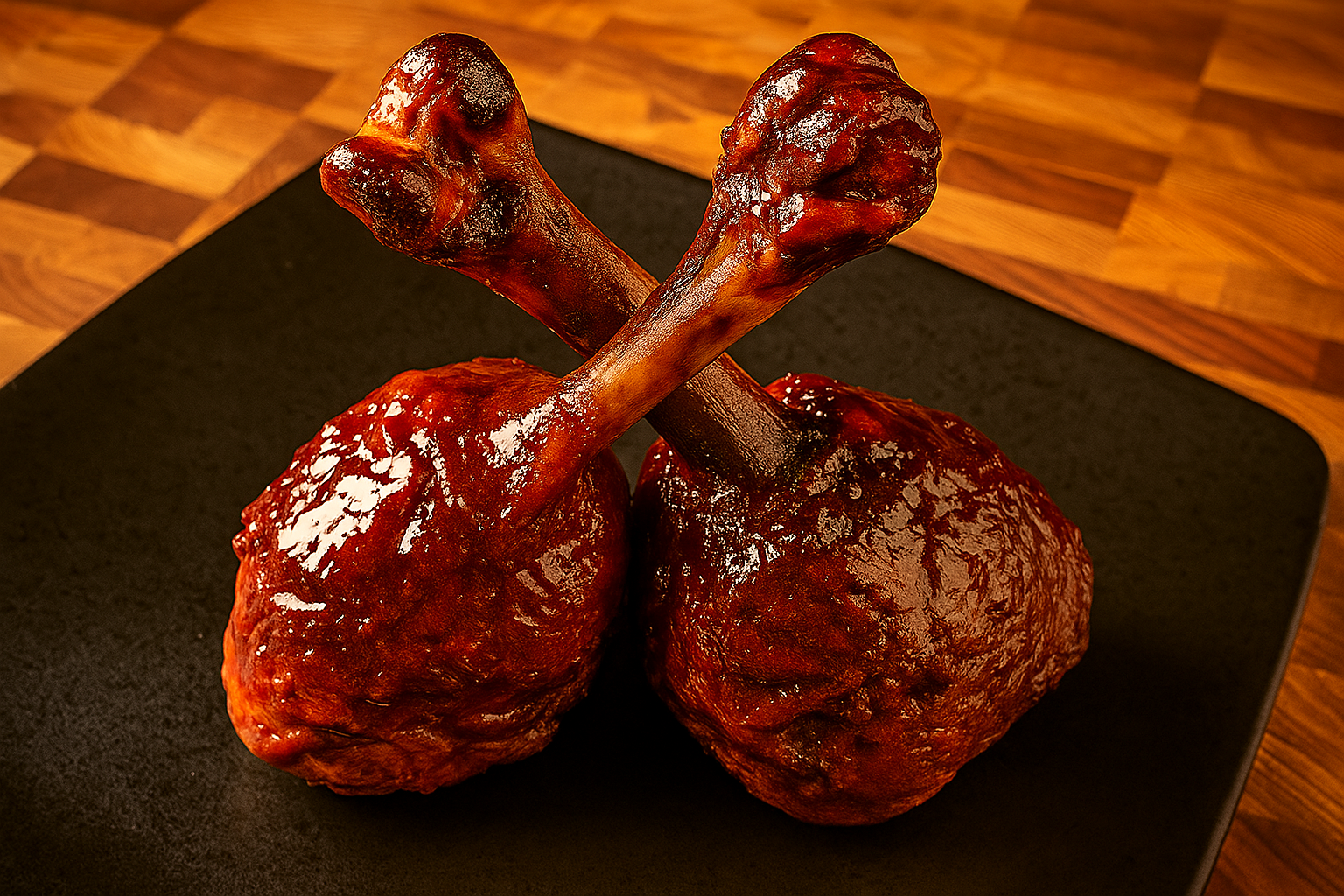 Smoker Chicken Lollipops with BBQ Sauce