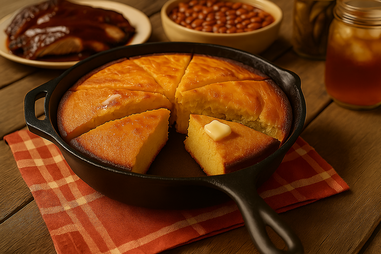 Southern Cast Iron Cornbread
